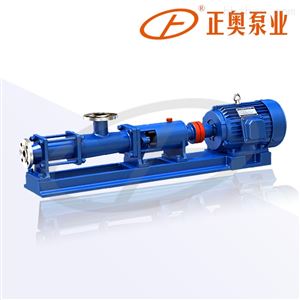 正奥G20-1型螺杆泵 不锈钢污泥泵 压滤机泵